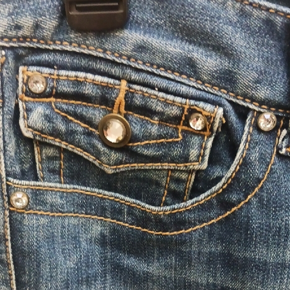 INC International Concepts Women's Classic Blue Straight Leg Jeans - Picture 2 of 13